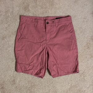 rag & bone Men's Flat Front Shorts in Dusty Rose